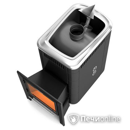 Дровяная банная печь TMF Ангара 2012 ВИТРА Inox антрацит с т/о  в Горно-Алтайске