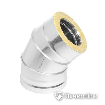 Колено 135° (45°) Теплов и Сухов Отвод Термо 45* ОТ-Р 430-0.5/оцинковка D200/260 в Горно-Алтайске