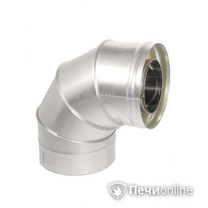 Колено 90° сэндвич Теплов и Сухов Отвод Термо 87* ОТ-Р 430-0.5/оцинковка D115/180 в Горно-Алтайске