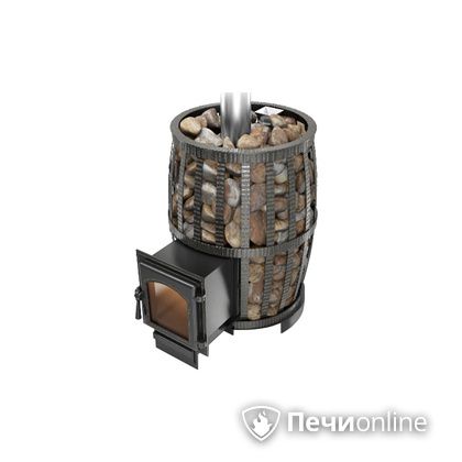 Дровяная печь-каменка Везувий Легенда Русский пар Ковка 18 (270) в Горно-Алтайске