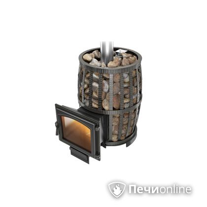 Дровяная печь-каменка Везувий Легенда Русский пар Ковка 18 (240) в Горно-Алтайске