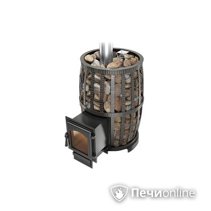 Дровяная печь-каменка Везувий Легенда Русский пар Ковка 24 (270) в Горно-Алтайске