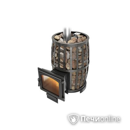 Дровяная печь-каменка Везувий Легенда Русский пар Ковка 24 (240) в Горно-Алтайске