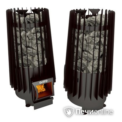 Дровяная печь-каменка GrillD Cometa Vega 180 short black в Горно-Алтайске