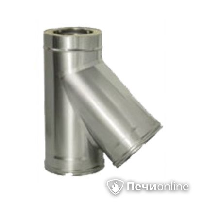 Дымоход Дымок Тройник 45° с изоляцией 0,8 мм. ТRFR45 150/230 в Горно-Алтайске