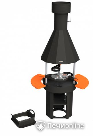 Гриль барбекю GrillD Grill-center 800  (с полками) в Горно-Алтайске