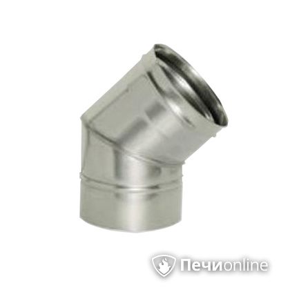 Дымоход Дымок Колено 45° одностенный 0.5 мм ОТНR45 120 в Горно-Алтайске