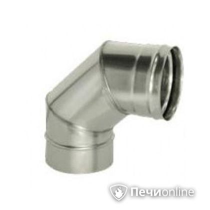 Дымоход Дымок Колено 90° одностенный 0.8 мм ОТНR90 120 в Горно-Алтайске