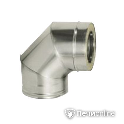 Дымоход Дымок Колено 90° с изоляцией 0.5 мм. OТFR90 120/200 в Горно-Алтайске
