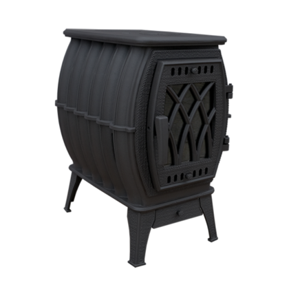 Отопительно-варочная печь Прометалл Бахта Черный  в Горно-Алтайске