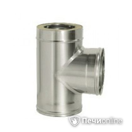 Дымоход Дымок Тройник 90° с изоляцией 0,8 мм. ТRFR90 150/230 в Горно-Алтайске