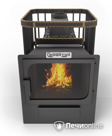 Дровяные печи-каменки Сабантуй Квадро Чугун 16 панорама в Горно-Алтайске