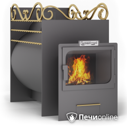 Дровяные печи-каменки Сабантуй 26 панорама под обкладку кирпичом в Горно-Алтайске