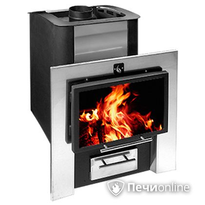 Дровяная банная печь Конвектика 26 Плазма антрацит в Горно-Алтайске