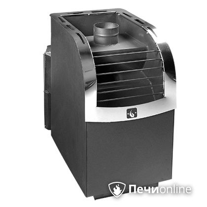 Дровяная банная печь Конвектика Ниагара Сетка 16 антрацит в Горно-Алтайске