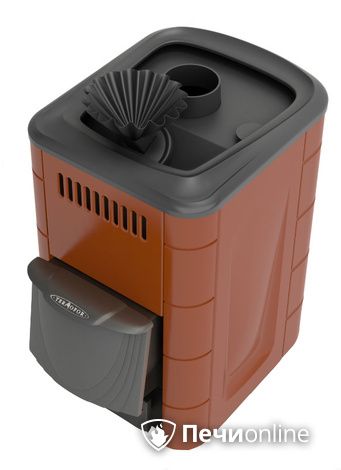 Дровяная печь-каменка TMF Гейзер Мини 2016 Carbon ДА КТК ЗК терракота в Горно-Алтайске
