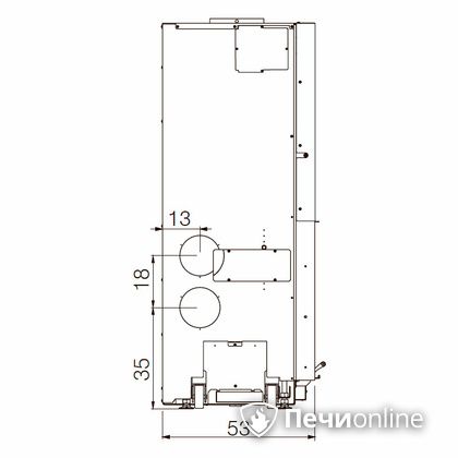 Каминная топка Edilkamin WINDO 90 nero в Горно-Алтайске