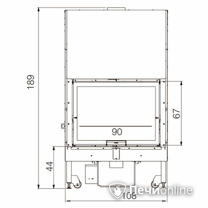Каминная топка Edilkamin BLOKK 90 N bianco в Горно-Алтайске
