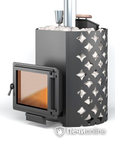Дровяная печь-каменка Этна 24 (Панорама) Закрытая каменка в Горно-Алтайске