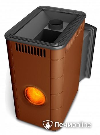 Дровяная банная печь TMF Аврора Inox Витра Иллюминатор терракота  в Горно-Алтайске