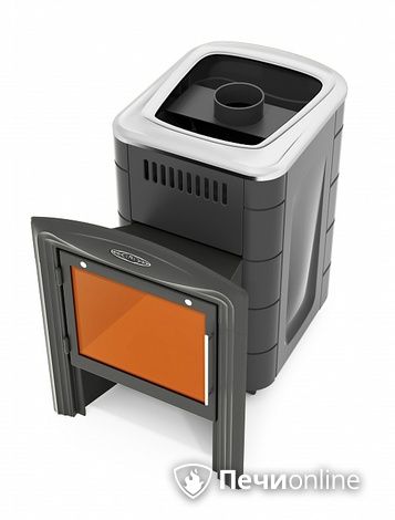 Дровяная банная печь TMF Компакт 2017 Inox Витра антрацит в Горно-Алтайске