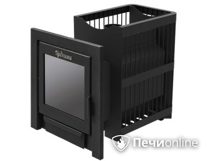 Дровяная банная печь Протопи Сетка 14 Панорама в Горно-Алтайске