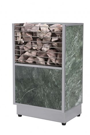 Электрокаменка для сауны Политех Kristina Stone Малахит с испарителем, 6 кВт в Горно-Алтайске