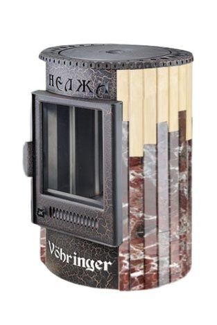 Отопительно-варочная печь Ферингер  Нелжа ПФ (Талькохлорит+"Окаменевшее дерево") в Горно-Алтайске