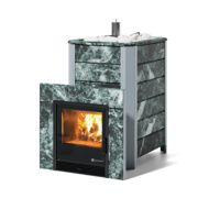 Дровяная печь-каменка ИзиСтим Ялта 35 (Змеевик), AISI 321