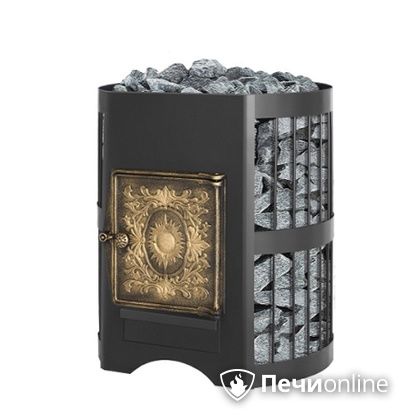 Дровяная банная печь Везувий Скиф Стандарт 12 ДТ-3 без выносного тоннеля в Горно-Алтайске
