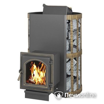 Дровяная банная печь Везувий Скиф с закрытой каменкой (270) в Горно-Алтайске