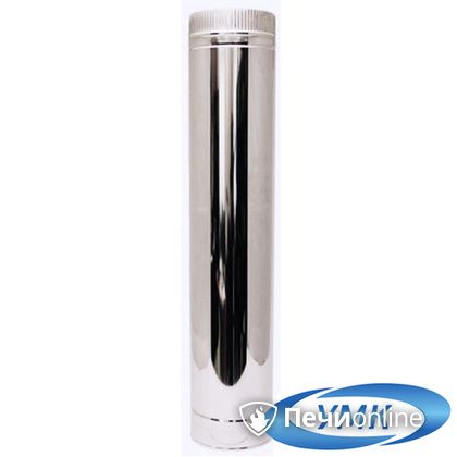 Дымоход УМК Труба D120 L=1.0 м 1.0мм. нержавейка  УМК в Горно-Алтайске