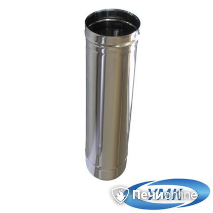 Дымоход УМК Труба D130 L=0,5 м 1,0 мм. нержавейка в Горно-Алтайске