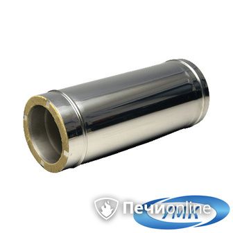 Дымоход УМК Сэндвич-труба 05м 140х200 Н+Оц 1,0мм 0,5мм по воде в Горно-Алтайске
