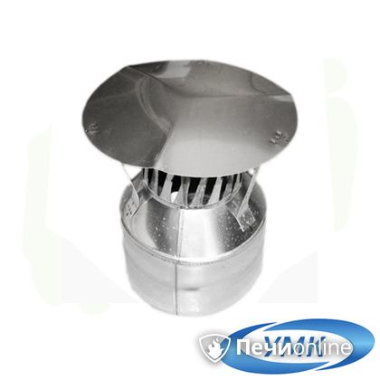 Дымоход УМК Оголовок с искрогасителем D130х200 Н+Н 0.5мм 0.5мм по воде в Горно-Алтайске