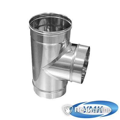 Дымоход УМК Тройник 90° D140 1.0мм нержавейка в Горно-Алтайске