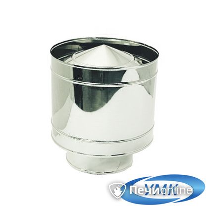 Дымоход УМК Зонт с дефлектором D120 0.5 мм нержавейка в Горно-Алтайске