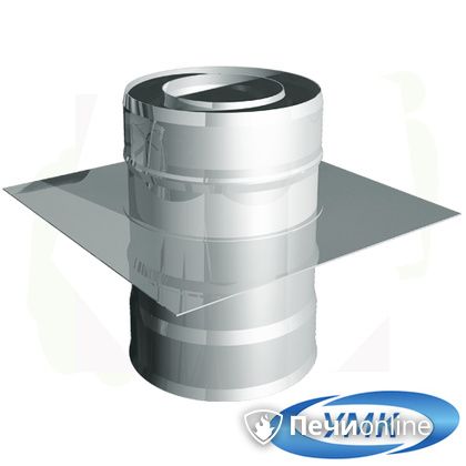 Дымоход УМК Монтажная площадка D160х220 Н+Н 1,0мм 0,5мм по воде в Горно-Алтайске