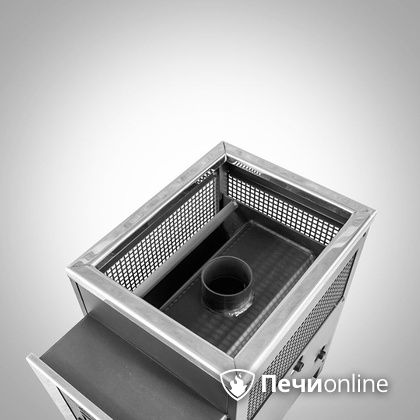 Дровяная банная печь Радуга ПБ-21 (встроенный теплообменник) 6 мм прочистная дверца в Горно-Алтайске