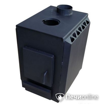 Печь буржуйка УЗПО Теплушка 200 с варочной поверхностью антрацит в Горно-Алтайске