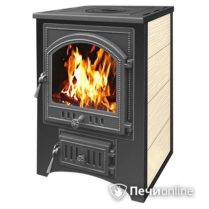 Печь-камин Везувий ПК-01(205) с варочной плитой бежевый в Горно-Алтайске