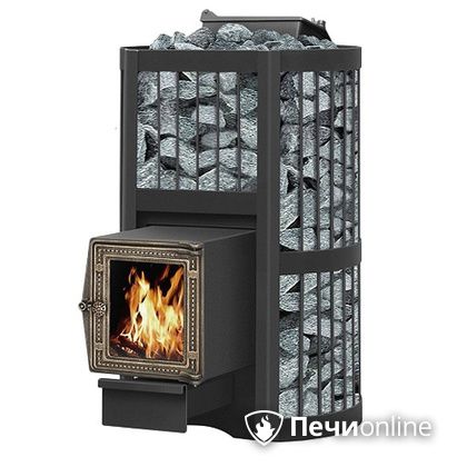 Дровяная банная печь Везувий Ураган Стандарт 22 (ДТ-4С) с закрытой каменкой чугун в Горно-Алтайске