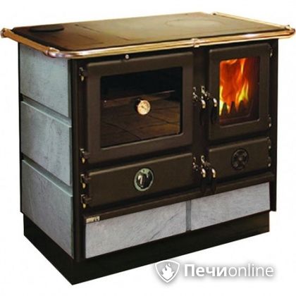 Отопительно-варочная печь MBS Thermo Magnum Stone L с теплообменником и духовым шкафом в Горно-Алтайске