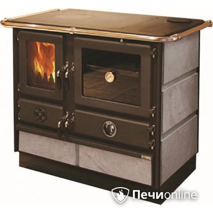 Отопительно-варочная печь MBS Thermo Magnum Stone R с теплообменником и духовым шкафом в Горно-Алтайске