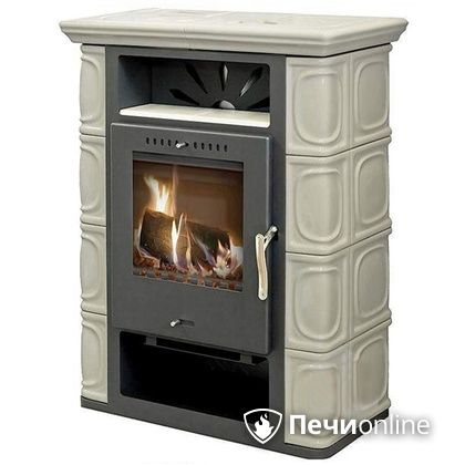 Печь-камин Thorma Borgholm Keramik TOP (черн./TOP цв.слон.кости)  в Горно-Алтайске
