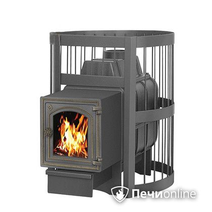 Дровяная банная печь Везувий Легенда Стандарт 16 ДТ-4С чугун в Горно-Алтайске