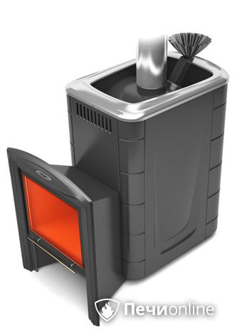 Дровяная банная печь TMF Гейзер Супер Inox Витра ЗК антрацит в Горно-Алтайске