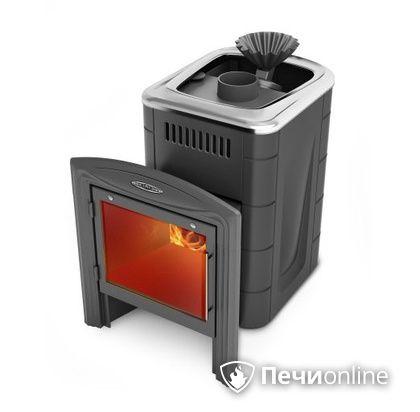 Дровяная банная печь TMF Гейзер Мини 2016 Inox Витра ЗК антрацит в Горно-Алтайске